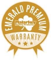Malarkey Emerald Premium Warranty certified installer badge